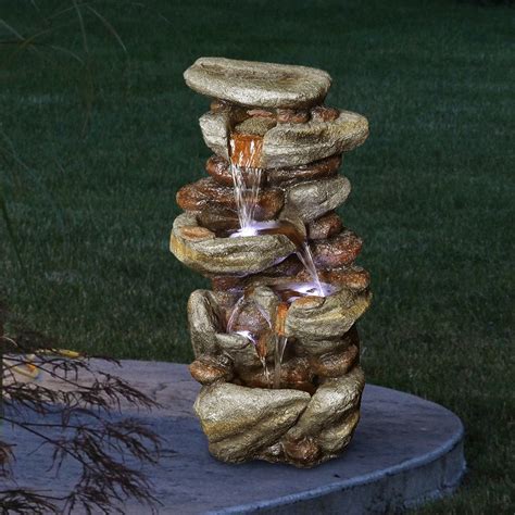 Outdoor Water Fountain with Contemporary Design