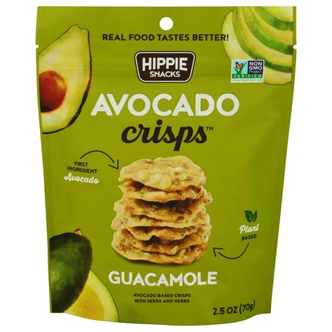 Hippie Snacks Guacamole Avocado Crisps Shop Chips At H E B