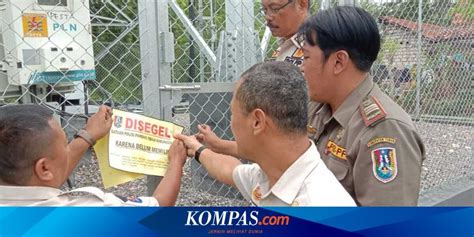 Perizinan Tak Lengkap Dua Tower BTS Di Tuban Disegel Satpol PP