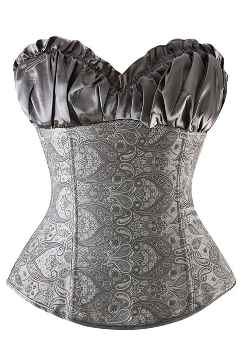 Atomic Gray Renaissance Brocade Overbust Corset In 2022 Renaissance