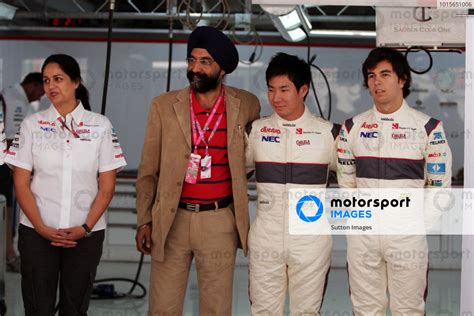 L To R Monisha Kaltenborn Aut Sauber Managing Director An