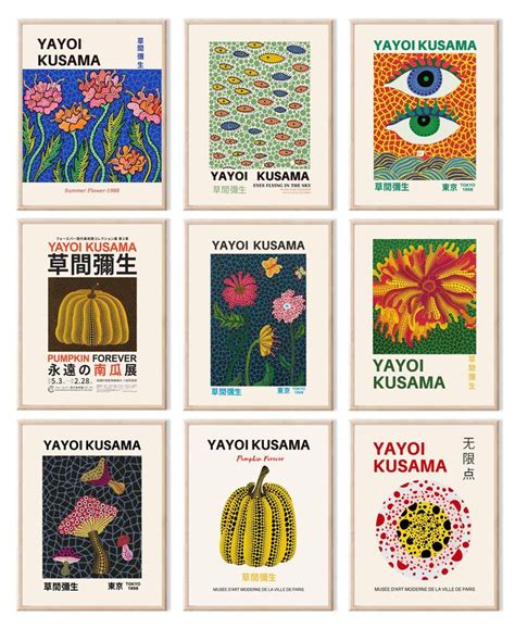 Yayoi Kusama Posters Vintage Yayoi Kusama Wall Art Prints Gallery