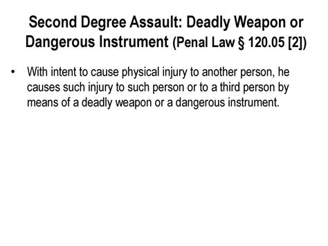 What Is Second Degree Assault