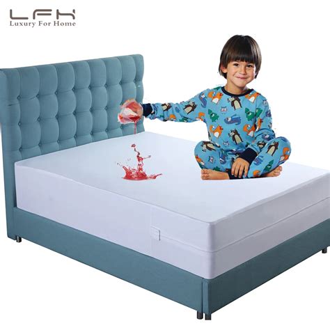 LFH Zippered Bed Bugs Mattress Protector Waterproof Bed Cover For ...