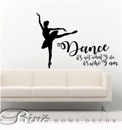 Dance Wall Decal Dance Decal quotes Dancer silhouette