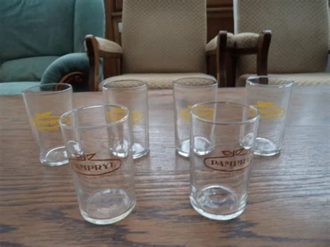 LOT DE 6 Anciens Petits Verres A Jus De Fruit Pampryl EUR 3 00