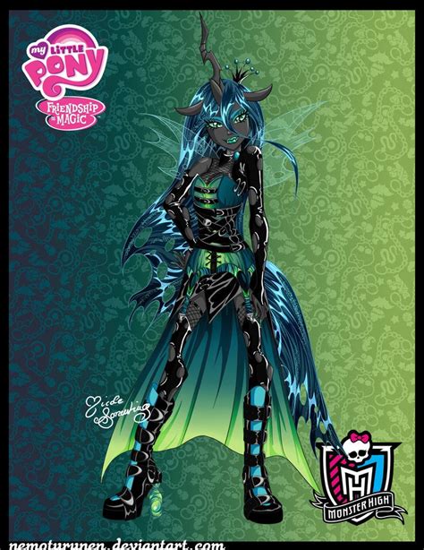 Queen Chrysalis A La Monster High By Nemoturunen On Deviantart My