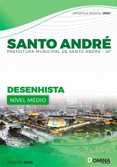 Apostila Digital Pref Santo André SP 2023 Desenhista