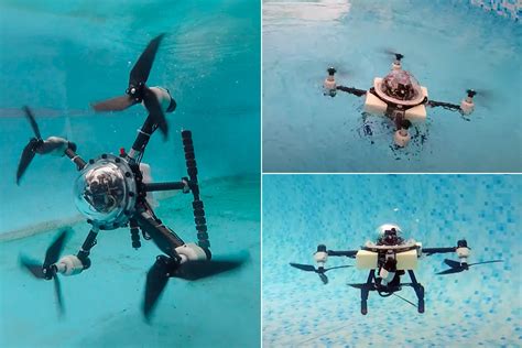 Innovative Mirs X Drone Can Fly Dive And Swim Underwater Using