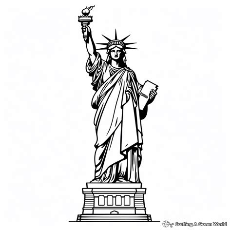 Statue Of Liberty Coloring Pages - Free & Printable!