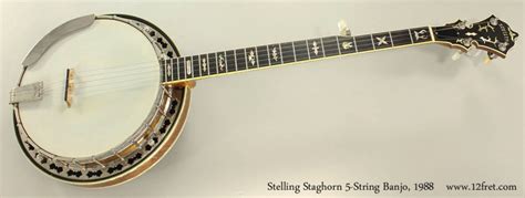 1988 Stelling Staghorn 5 String Banjo Sold