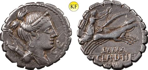 Römische Republik Denar serratus 79 v Chr Ti Claudius Nero ss MA Shops