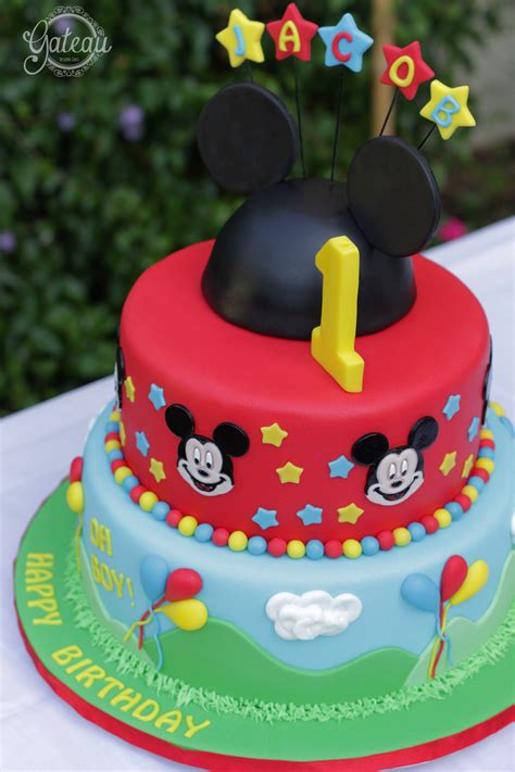 mickey 1st birthday cake 1