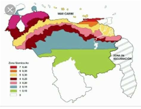 Nesesito Un Mapa Donde Identifique Las Rejiones Sismicas De Venezuela