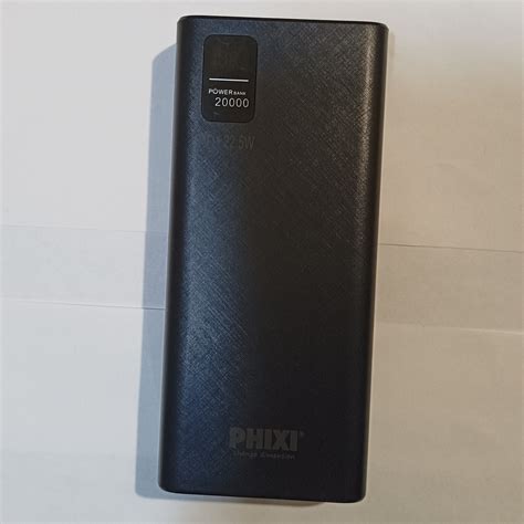 Повербанк Power Bank 20000mAh с быстрой зарядкой Phixi QC2220 20000mAh