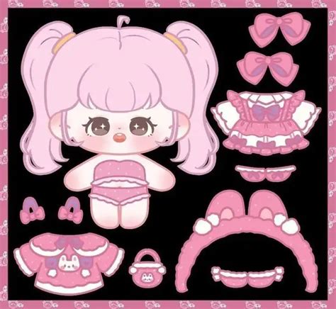 bo suu tap  paper doll chibi de thuong khien ban  man