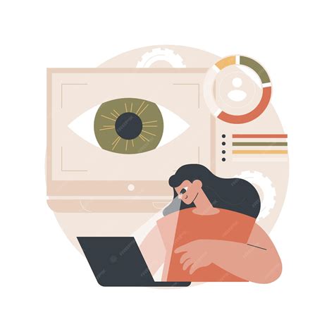 Premium Vector Eye Tracking Technology Abstract Concept Illustration