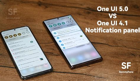 Samsung One Ui Vs One Ui Notification Panel Sammy Fans