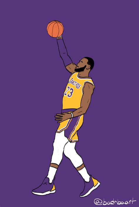 Lebron James Cartoon Wallpaper Lakers / The One Two Punch Of The Los ...