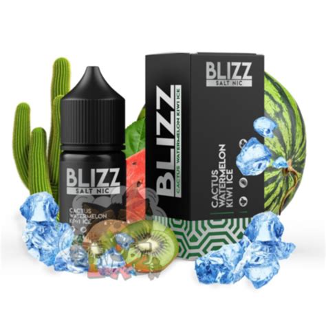 Жидкость Blizz Salt Cactus Watermelon Kiwi Ice [ 30 50 Mg 30 Ml