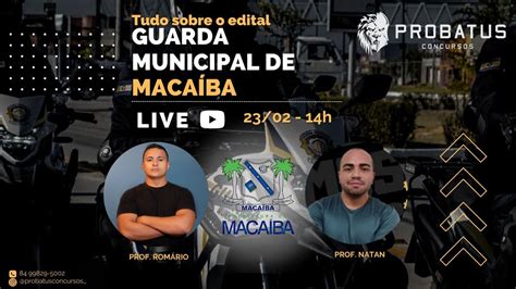 Análise do edital da GUARDA MUNICIPAL DE MACAÍBA RN YouTube