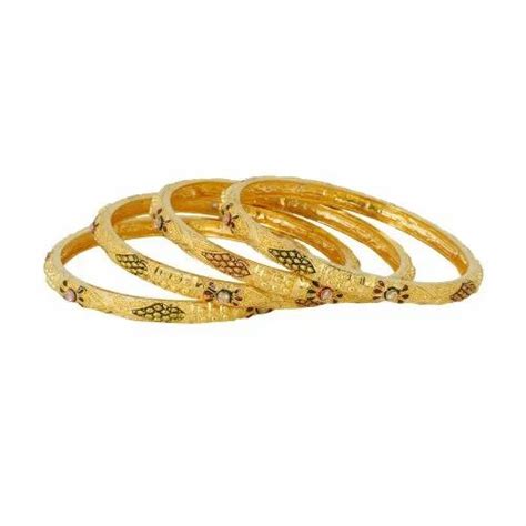 Golden Brass With Gold Filled TAN758 Bandhel Bangle Set At Rs 48200 Set