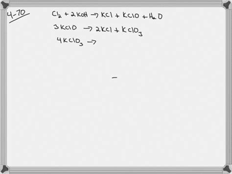 Solved Potassium Perchlorate Is Prepared By The Following Sequence Of