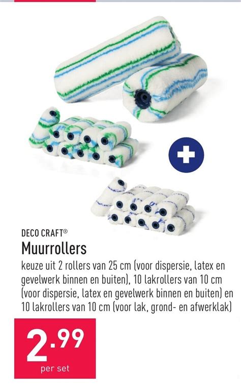 Deco Craft Muurrollers Promotie Bij ALDI