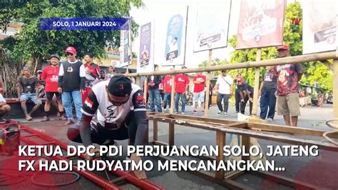 Sambil Mengelas Fx Rudy Resmikan Kampung Ganjar Mahfud Di Solo Video