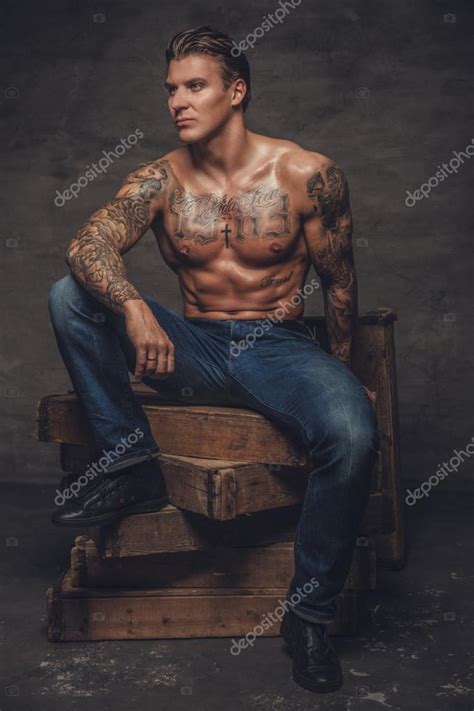 Shirtless Muscular Man Stock Photo By Fxquadro 97647880