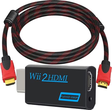 Adaptateur Wii HDMI avec CâBle HDMI De 1 5m Adaptateur Wii HDMI pour