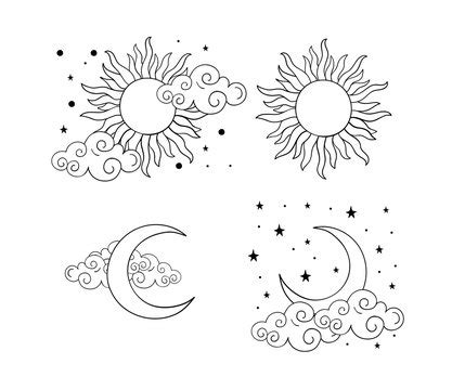 23,165 BEST Sun Moon Drawing IMAGES, STOCK PHOTOS & VECTORS | Adobe Stock