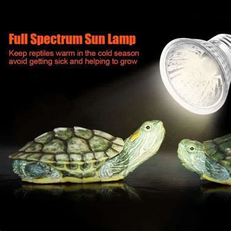 Luckyly Lampe Tortue Terrestre Chauffante Reptiles Pour Aquarium