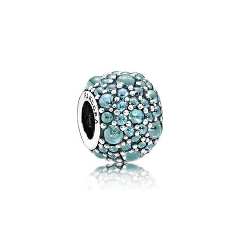 Pandora Charm Gocce Scintillanti Color Turchese Pandora Earrings