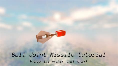 Roblox Plane Crazy Easy Ball Joint Missile Tutorial No Gyro Used