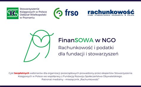 FinanSOWA w NGO Rachunkowość i podatki dla fundacji i stowarzyszeń