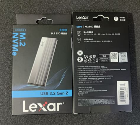 Lexar E300 10Gbps M 2 NVMe SSD Enclosure Type C SSD Case Type C To C