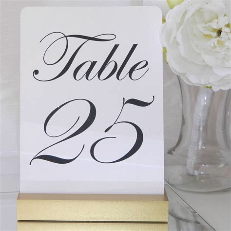 Wedding Table Number Holders