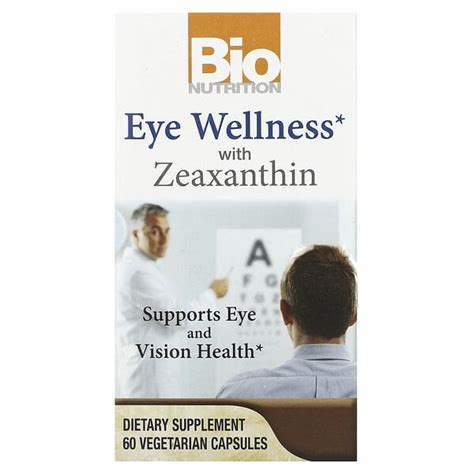 Bio Nutrition Eye Wellness With Zeaxanthin 60 Vegetarian Capsules