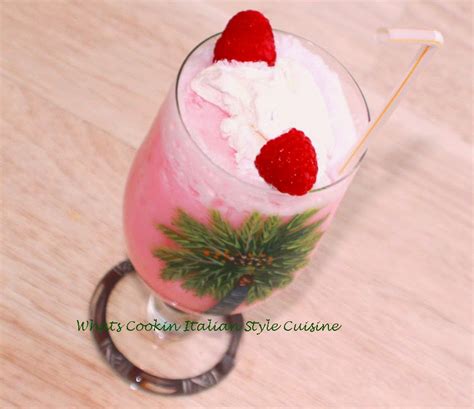 Fresh Raspberry Frappe Recipe What S Cookin Italian Style Cuisine