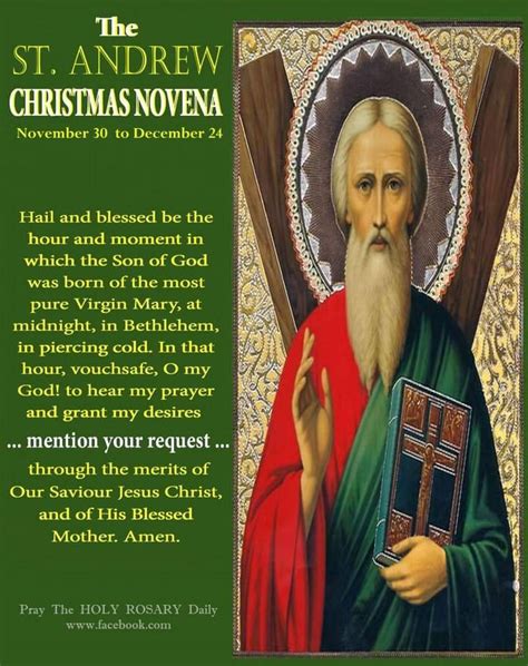 Feast Of Saint Andrew The Apostle 30th November Prayers And Petitions