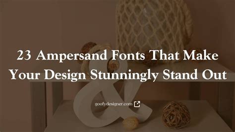 23 Ampersand Fonts That Make Your Design Stunningly Stand Out