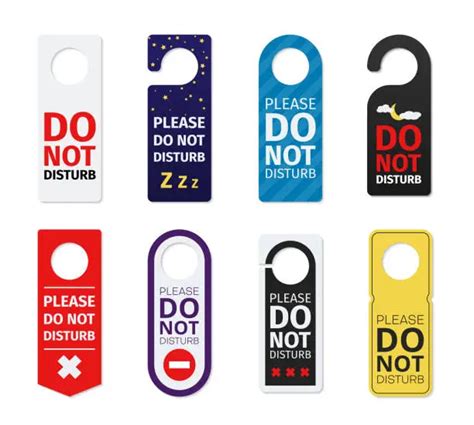 Do Not Disturb Door Hanger Royalty Free Stock Svg Vector And Clip Art