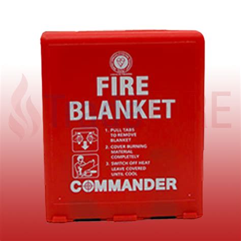 Commander 1 2m X 1 2m Hard Case Fire Blanket