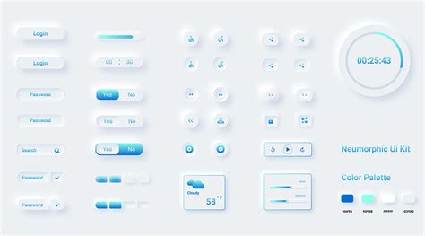 Neumorphic Ui Kit On Behance