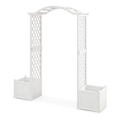 Arche De Jardin Avec Jardini Re En Bois Avec Treillis Pergola Ext Rieur