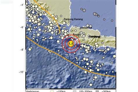 Update Gempa Magnitudo 5 5 Di Bayah Banten Dan Wilayah Yang Merasakan