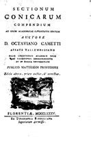 Edizione Nazionale Mathematica Italiana Sectionum Conicarum