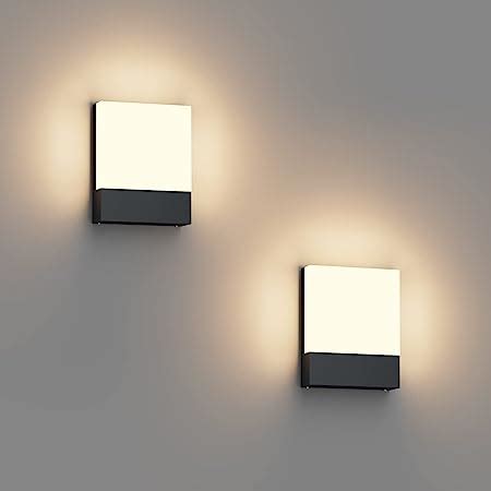 Klighten Lot De 2 24W Lampe Murale LED Interieur Exterieur Applique