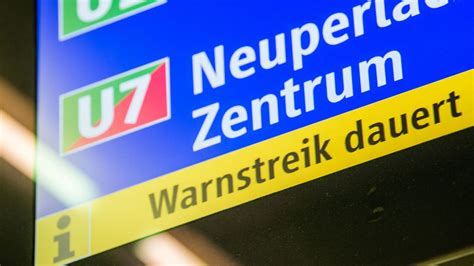 München Warnstreiks im Nahverkehr am Donnerstag und Freitag